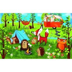 Happy Campers Puzzle by Sunsout