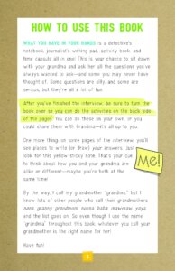 Interview with My Grandma An Interactive Journal to Investigate Our Family History by Castle Point BOoks 2