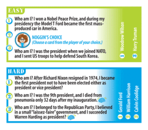 Professor Noggins Presidents of the United States Card Game by Outset Media 1
