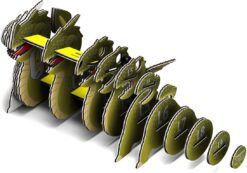 Eugy 3D Cardboard Model Dragon by Geotoys 2