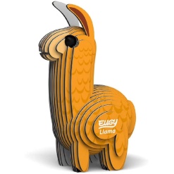Eugy 3D Cardboard Model Llama by Geotoys