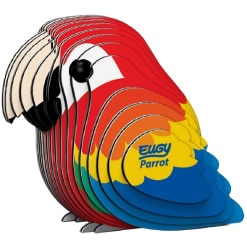 Eugy 3D Cardboard Model Parrot by Geotoys