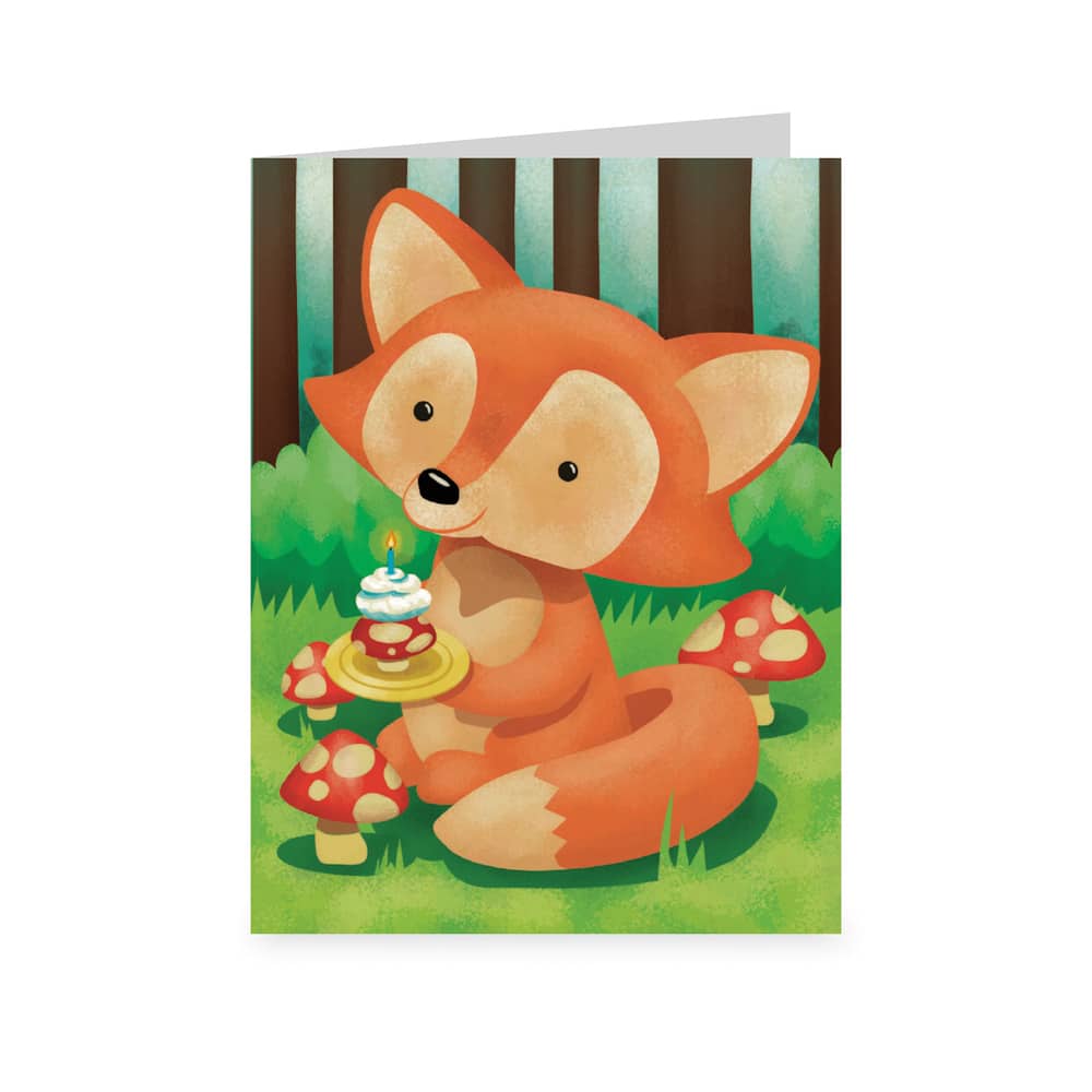Fox Birthday Enclosure Card by Peaceable Kingdom Fox Birthday Enclosure Card by Peaceable Kingdom