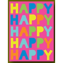 Happy Happy Happy Birthday Card by Great Arrow Graphics
