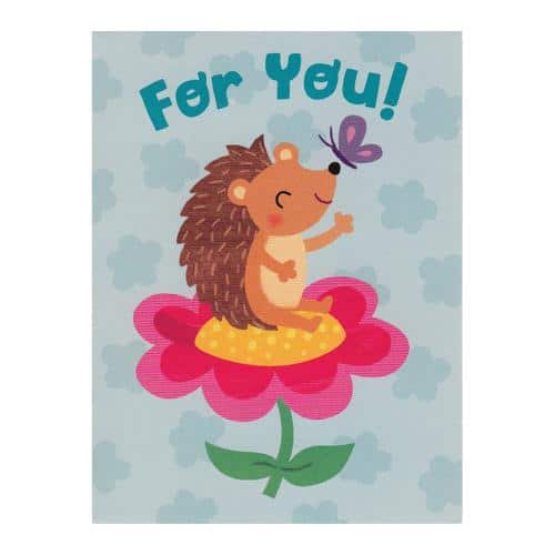Hedge Hog Blank Enclosure Card by Peaceable Kingdom Hedge Hog Blank Enclosure Card by Peaceable Kingdom
