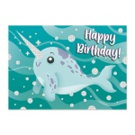 Narhwal Birthday Card by Peaceable Kingdom