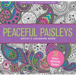 Peaceful Paisleys Adult Coloring Book by Peter Pauper Press