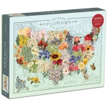 Wendy Gold USA State Flowers Puzzle by Galison