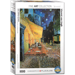 Cafe at Night 1000pc Puzzle by Eurographics