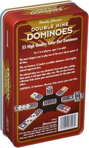 Double 9 Dominoes in a Tin by Pressman 1