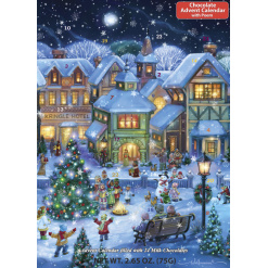Holiday Village Square Chocolate Advent Calendar by Vermont Christmas Company