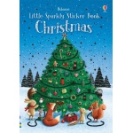 Little Sparkly Sticker Book Christmas Paperback by Usborne