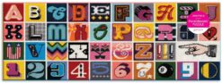 Needlepoint A to Z 1000pc Panoramic Puzzle by Galison 1