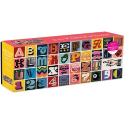 Needlepoint A to Z 1000pc Panoramic Puzzle by Galison