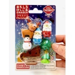 Set of Christmas Themed Erasers by Iwako