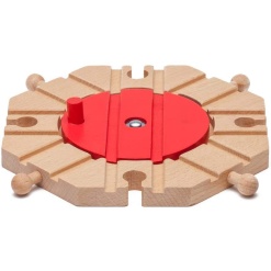 8 Way Turn Table Train Track by Wooden Tracks