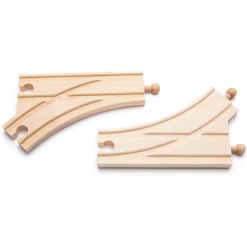 Curved Switch Track by Wooden Tracks