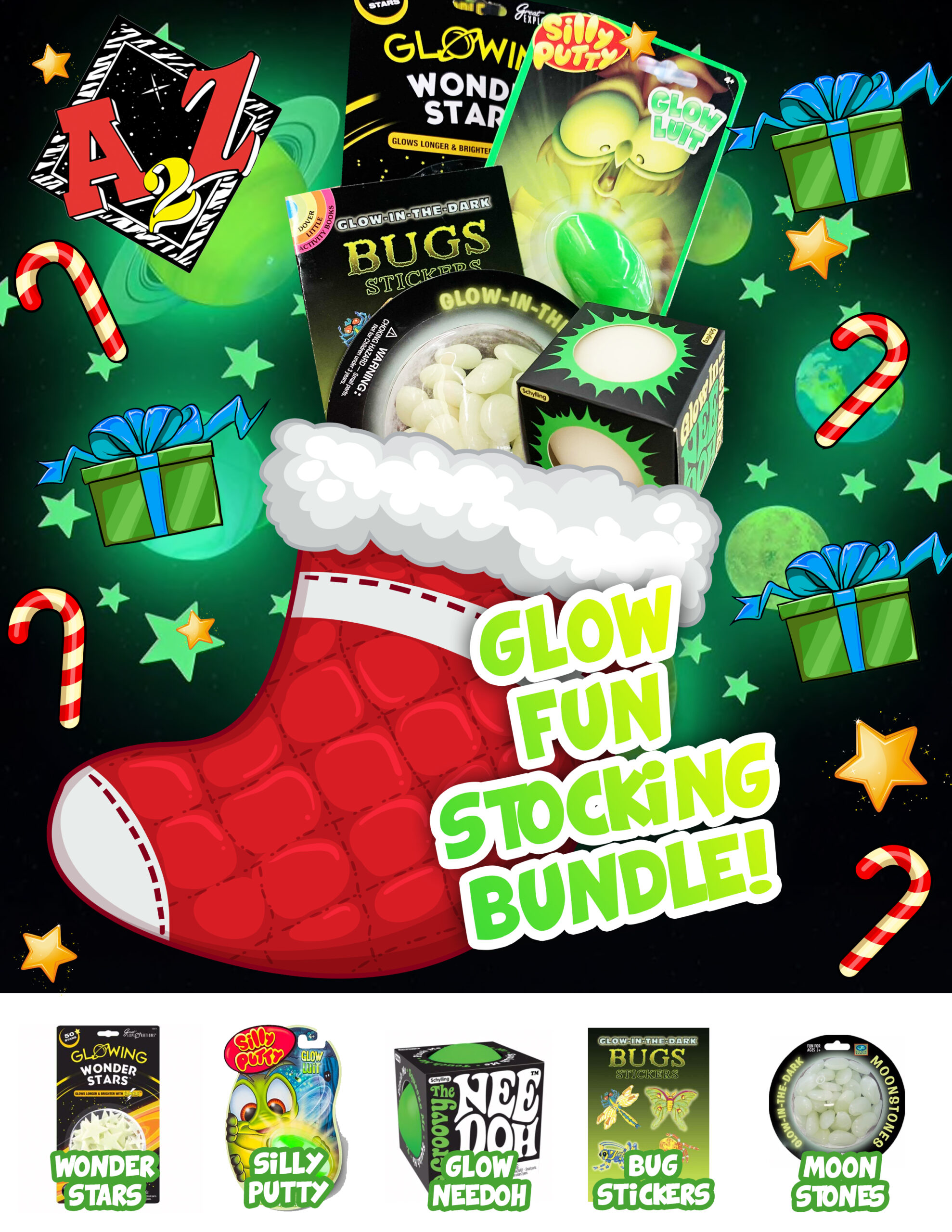 Glow Fun Stocking Bundle by A2Z Science scaled