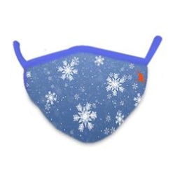 Snowflakes Wild Smiles Childs Face Mask by Wild Republic