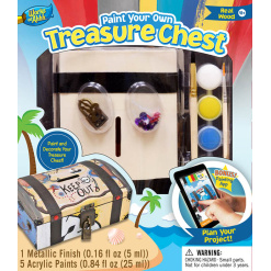 Wooden Treasure Chest Painting Kit by Works of Ahhh