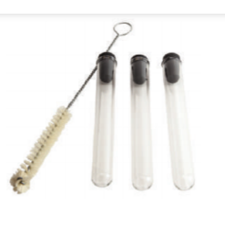 Glass Test Tubes with Stoppers Set of 3 by Supertek