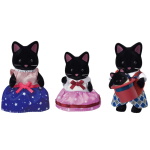Calico Critters Midnight Cat Family by Epoch Everlasting Play