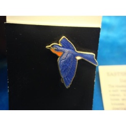 Eastern Bluebird Pin by WM Spear Designs