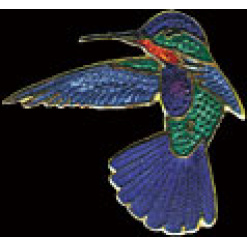 Fiery Hummingbird Pin by WM Spear Designs