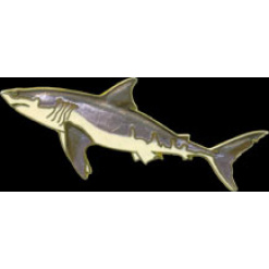 Great White Shark Pin by WM Spear Designs