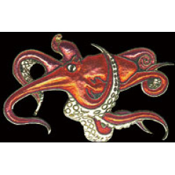 Octopus Pin by WM Spear Designs