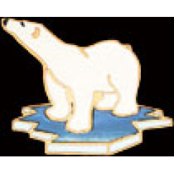 Polar Bear Pin by WM Spear Designs