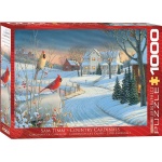 Country Cardinals by Sam Timm 1000pc Puzzle by Eurographics