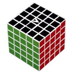 V Cube 5x5 White Multicolor Cube by V Cube