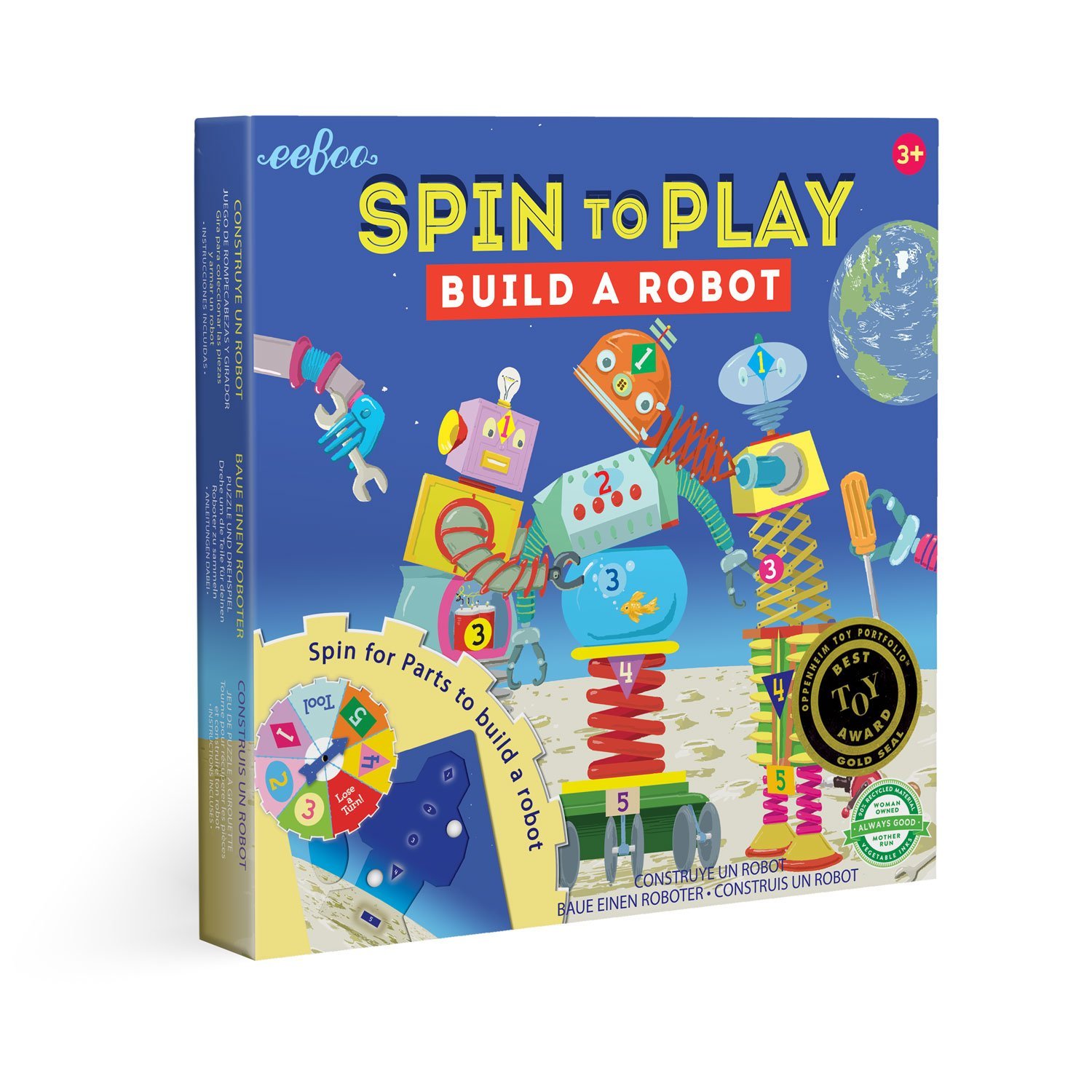 Build a Robot Puzzle and Spinner Game by eeBoo Build a Robot Puzzle and Spinner Game by eeBoo