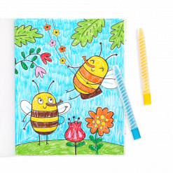 Busy Bug Buddies Coloring Book by Ooly 3