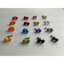 Lego Brick Stud Earrings by Sageware Fashion