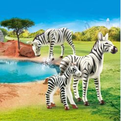 Playmobil Zebras with Foal by Playmobil 1
