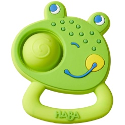 Popping Frog Silicone Teething Clutching Toy by Haba