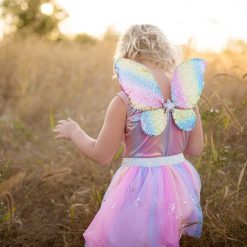 Rainbow Sequins Skirt Wings Wand Sizes 4 6 by Great Pretenders 3