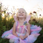 Rainbow Sequins Skirt Wings Wand Sizes 4 6 by Great Pretenders scaled
