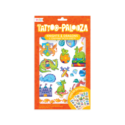 Tattoo Palooza Temporary Tattoos Knights and Dragons by Ooly