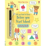Wipe Clean All You Need to Know Before You Start School Activity Book by Usborne