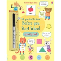 Wipe Clean All You Need to Know Before You Start School Activity Book by Usborne