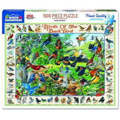 Birds of the Back Yard 1000pc Puzzle by White Mountain Puzzles