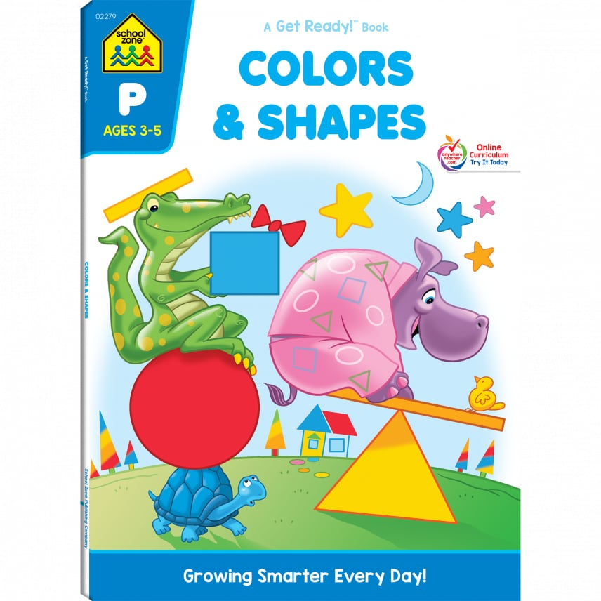 Colors Shapes Preschool Workbook by School Zone Colors Shapes Preschool Workbook by School Zone