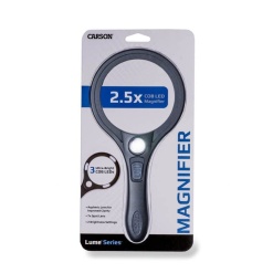 Lume LED 2.5x7x Handheld Magnifier by Carson