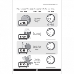 Tell Time Workbook by School Zone 3