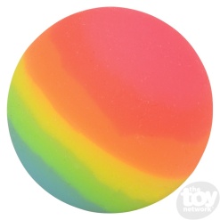 1.75 Rainbow Stripe Hi Bounce Ball by The Toy Network