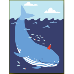 Baleen Birthday Card by Great Arrow Graphics