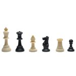 Deluxe Tournament Chess Set with Black Canvas Bag Triple Weight Pieces by WE Games 7